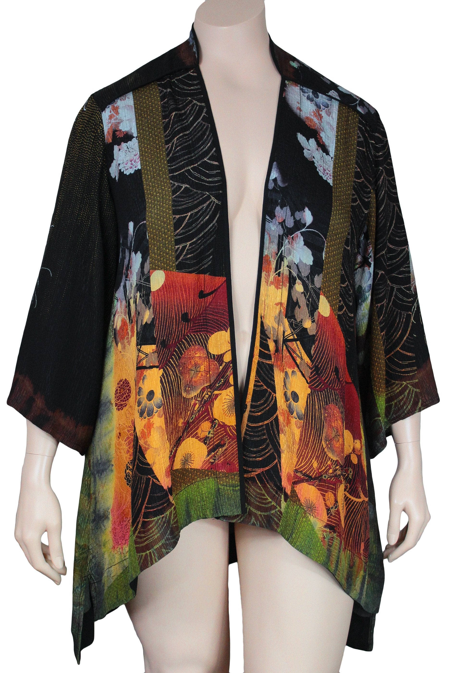 Plus Size Citron Clothing Silk Jacket