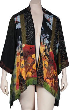 Plus Size Citron Clothing Silk Jacket