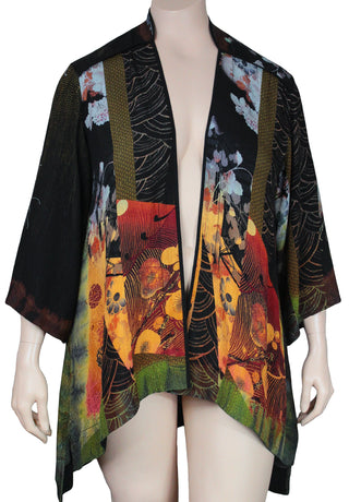 Plus Size Citron Clothing Silk Jacket