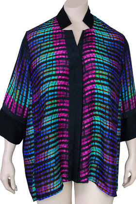 Dressori Plus Size Shibori Blouse