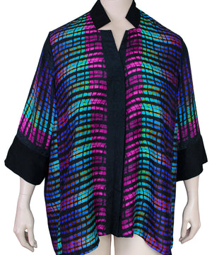 Dressori Plus Size Shibori Blouse