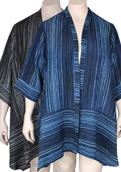 Dressori Striped Swing Kimono Jacket