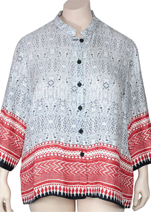 Dressori Silk Blouse Plus Size