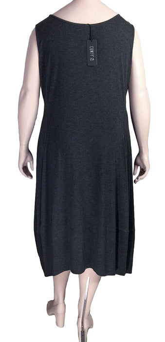 Comfy USA Plus Size Lisa Dress - BACK VIEW
