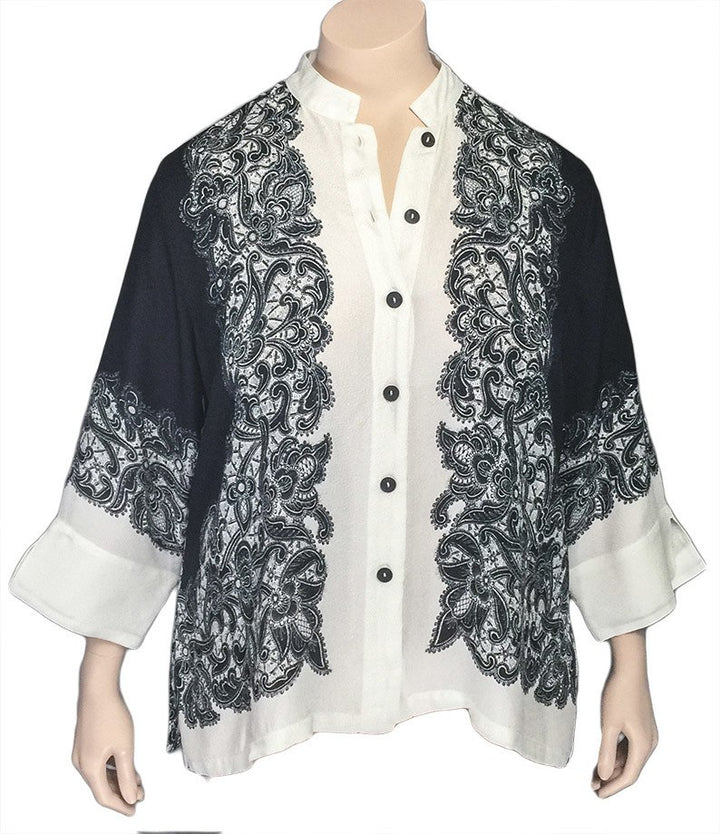 Dressori Silk Print Blouse XL