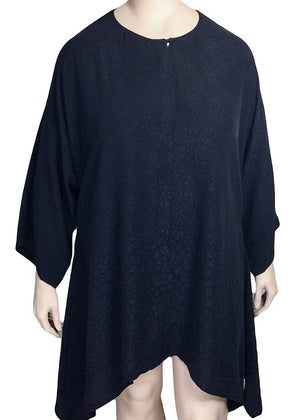 Dressori Black Silk Trapeze Blouse