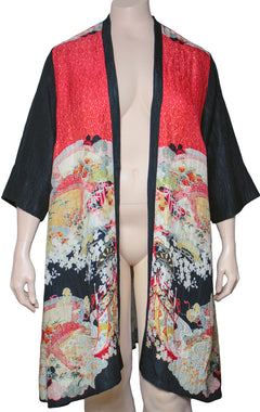 Dressori Japanese Fan Print Duster