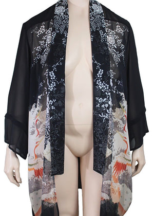 Dressori Silk Shawl Collar Duster