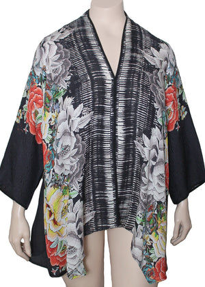 Dressori Plus Size Silk Trapeze Jacket