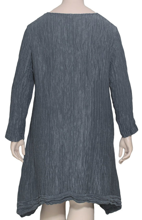 GRIZAS Silk Linen Square Neck Tunic / Dress