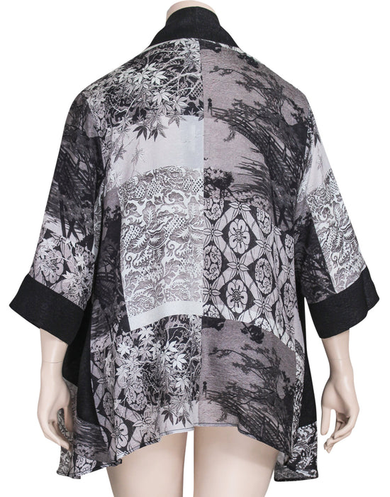 Dressori Silk A-Line Kimono Jacket