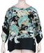 Dressori Plus Size Silk Kimono Sleeve Top