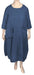 Cheyenne Linen Dress - Front / Blue