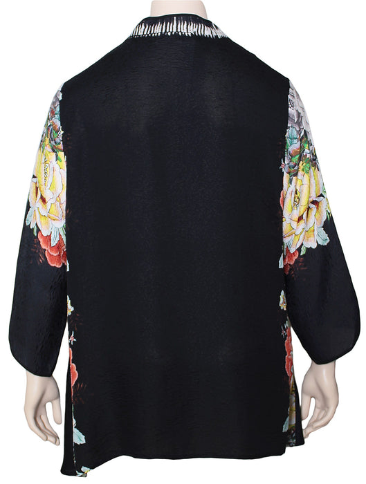 Dressori Silk Trapeze Kimono Jacket