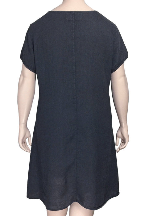 Grizas A-Line Linen Tunic Dress